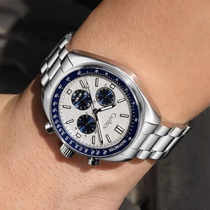 CADISEN 2026 New Men's Quartz Business <b>Chronograph</b> Watch Stainless Steel Case Sapphire Crystal Dial 5BAR Water Resistant 42mm - Product Image 4
