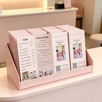 Impression en gros de dépliants promotionnels personnalisés pour salons de beauté, papier laminé 157 g/m²