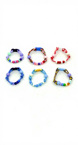 MANUFACTURE All Seasons Holidays Verstellbares Hundehalsband, schlichtes, farbenfrohes, handgewebtes Perlenhalsband für Hunde und Katzen - Product Image 6