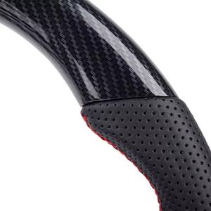 Volante para <span class=keywords><strong>Ford</strong></span> <span class=keywords><strong>Mustang</strong></span> 2018 2019 2020 <span class=keywords><strong>2021</strong></span> 2022 GT350 <span class=keywords><strong>GT500</strong></span> Hydro-Dip aspecto de fibra de carbono volante accesorios de coche - Product Image 5