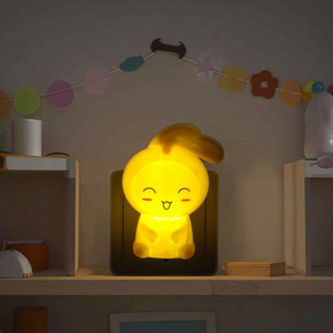 Veilleuse LED W097 Lapin Cartoon Mini en ABS, Lumière Blanche Chaude, Design Moderne, 0.6W, 110V/220V, à Brancher pour Chambre à Coucher - Product Image 5