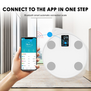 Oem <span class=keywords><strong>Smart</strong></span> Körperfett waage Konnektivität Batterie betriebenes Badezimmer Digital Electronic Bmi 180kg Connect App Waage zum Verkauf - Product Image 3