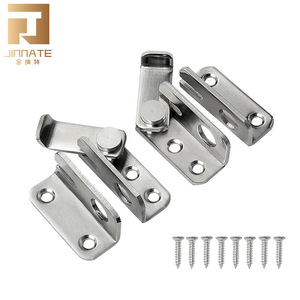 Jinnate Stainless Steel <b>Door</b> Latch Left Right Opening Cabinet Hardware With Screws - Product Image 1