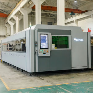 เครื่องตัดไฟเบอร์เลเซอร์ขนาดใหญ่ <span class=keywords><strong>CNC</strong></span> พร้อมห้องสะอาดมาตรฐาน CE แบบหลายโมดูล 6020 สำหรับแผ่นเหล็กคาร์บอน - Product Image 1