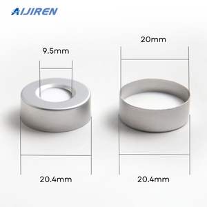 Laboratuvar malzemeleri <span class=keywords><strong>20mm</strong></span> Metal alüminyum kap 8/9.5mm merkezi delik kıvrım üst Headspace örnek flakon kapatma PTFE butil <span class=keywords><strong>Septa</strong></span> 20x3mm OEM - Product Image 6
