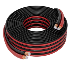 Cordon zippé rouge/noir, fil de calibre 14, 6AWG, conducteur double blindé, fil pour bâche - Product Image 5