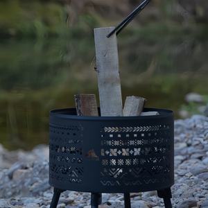 Brasero de jardin sphérique en acier corten résistant aux intempéries, produits de jardin - Product Image 5