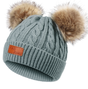 Nouveaux Bonnets en Tricot Élégants, Bonnets en Tricot à Pompon pour Enfants, Bonnets en Tricot Personnalisés - Product Image 2