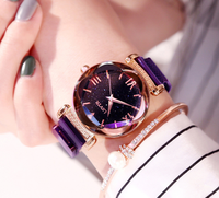 Montres pour femmes tendance 2020 Meilleure vente Montre ciel étoilé Luxe Or rose Montres-bracelets à quartz pour femmes