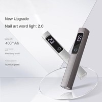 Mini Lampe UV LED Rechargeable Professionnelle Portable pour Ongles, Séchoir Flash en Métal pour Gel de Salon