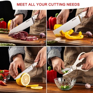 Professional Kitchen <strong>Knife</strong> <strong>Set</strong> 5pcs Stainless Steel <strong>Sharp</strong> ABS Handle Kitchen Shear Kitchen Chef <strong>Knife</strong> <strong>Set</strong> With PP Block <strong>Set</strong> - Product Image 2