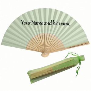 Abanico Plegable Personalizable de 7 Pulgadas, Abanico de Mano Portátil, Diseño de Arte Folclórico Pintado en Blanco, Material de Bambú, Técnica de Tallado, Regalos Empresariales - Product Image 3