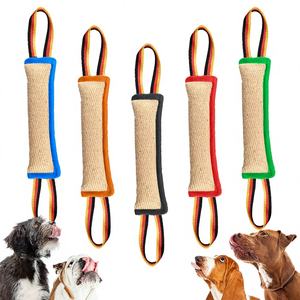 KANGDAER XD141 Bastone da Mordere in Canapa Fine per Addestramento Cani, per la Pulizia dei Denti e Gioco Interattivo - Giocattolo da Mordere per Animali Domestici - Product Image 1