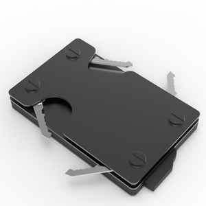 Cartera Magnética de Aluminio Multifuncional con Bloqueo RFID para Tarjetas de Crédito, Sin Cierre, 14 mm de Grosor, 6 Pulgadas, 50 g, CardHoda - Product Image 1