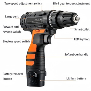 Nhà Cung Cấp Nhà Máy Bộ Dụng Cụ Điện Không Dây 16/28/35/91/102/112 Cái Bộ Dụng Cụ Điện Cầm Tay Bộ Hộp Dụng Cụ Khoan Điện - Product Image 4