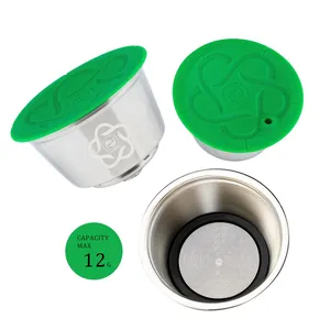 Cápsulas <span class=keywords><strong>de</strong></span> Café Reutilizables <span class=keywords><strong>de</strong></span> Acero Inoxidable para Mini Me Piccolo XS con Filtros Crema, Cápsulas <span class=keywords><strong>de</strong></span> Café Icafilas <span class=keywords><strong>Dolce</strong></span> Crema - Product Image 1