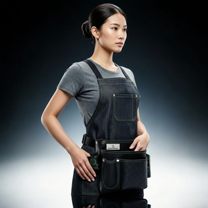 Bolsa <span class=keywords><strong>de</strong></span> Herramientas <span class=keywords><strong>de</strong></span> Lona Resistente, Bolsa <span class=keywords><strong>de</strong></span> Herramientas para Cintura con Correa Ajustable y Clip para Cinturón, Bolsa Utilitaria <span class=keywords><strong>de</strong></span> 5-9 Bolsillos para <span class=keywords><strong>Electricista</strong></span> - Product Image 2