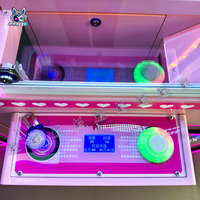 Machine d'arcade commerciale à griffes pour 2 joueurs avec lecteur de cartes, machine à prix intelligente pour centres commerciaux et parcs à fort trafic