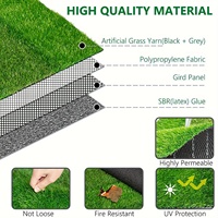 Tapis d'herbe artificielle de qualité supérieure de 60 mm pour la décoration de la cour, du balcon et de la terrasse, les fêtes, les mariages, l'affichage des fruits en supermarché