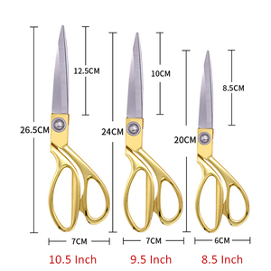 Tijeras de sastre 8,5 9,5 10,5 pulgadas, tijeras de costura de hoja de calidad para oficina, hogar, tela, confección, cortador de papel de cuero - Product Image 2