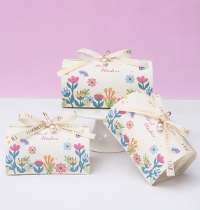 Boîte de bonbons de mariage avec nœud en perles de style coréen-Emballage de <span class=keywords><strong>chocolat</strong></span> de luxe bleu vert pour cadeaux de fête, décoration de table pour cadeaux d'anniversaire - Product Image 5