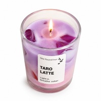 Bougie parfumée au taro Sweet Moment Gift, bougie en cire de soja, bougies aromathérapeutiques, bougies aromathérapeutiques à la gelée glacée pour la décoration