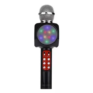 Microfono per Karaoke per bambini microfono per Karaoke senza fili con denti blu per cantare la macchina portatile per altoparlanti con microfono portatile