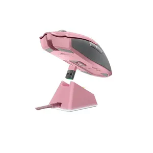 Razer Viper终极无线游戏鼠标粉红色，带电子竞技游戏玩家充电坞RGB游戏鼠标20000 DPI光学传感器