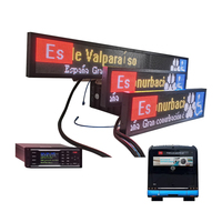 Estación de autobuses Broadcaster Led Display Front Rear Side Pantalla de mensaje interna Gps Tracker Control inalámbrico Ruta Destino Board
