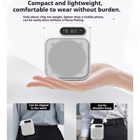 Microphone cravate sans fil avec amplificateur vocal et haut-parleur magnétique BT 2.4G 2000mAh pour croisières, bus, guides touristiques, cadeau
