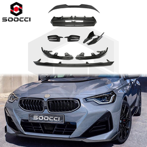 Spoiler Anteriore, Minigonne Laterali e Diffusore in Fibra di Carbonio Secca Tipo MP, Montaggio a Bullone per <span class=keywords><strong>BMW</strong></span> Serie <span class=keywords><strong>2</strong></span> G42 M225i M240i Coupé M Sport - Product Image 1