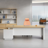 Bureau de direction écologique de qualité E0, table de bureau moderne et simple pour manager, mobilier de bureau, bureau de patron, bureau de président