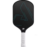 Spin 4.92 pouces noir poignée courte 0.63 pouces d'épaisseur Toray T700 pagaie de pickleball en fibre de carbone
