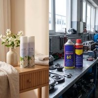 Lata de Aerosol Vacía de Alta Resistencia de 500 ml a Prueba de Fugas para Limpiador Industrial y Ambientador en Aerosol
