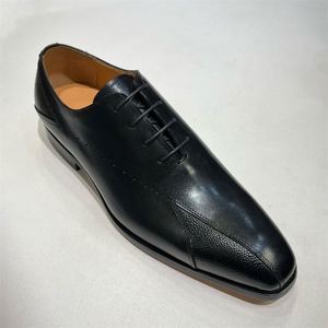 Chaussures Oxford pour hommes en cuir véritable de haute qualité, grande taille, formelles et décontractées, à bout carré, imperméables et respirantes - Product Image 6
