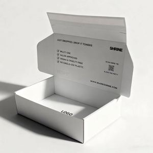 Factory Price Custom Self-sealing Corrugated Cardboard Transport <b>Box</b> Embossed <b>Mailing</b> Cosmetics Packaging Recycling - Product Image 1