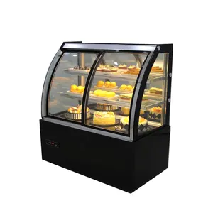 Yowon商用立立弧形玻璃前门蛋糕陈列冷水机花陈列冰箱面包店陈列柜