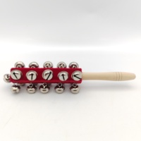 Wholesale Wooden Children's Musical Instrument Set for Kindergarten Performance with String Bells and Stick Handle