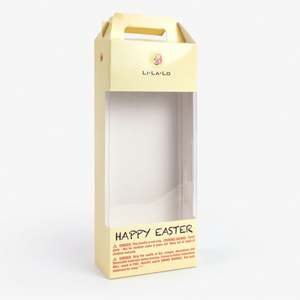 Logotipo personalizado impreso Gable Box con asa Embalaje Cajas de cartón de papel Ventana de exhibición transparente - Product Image 1