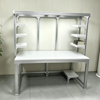 Banc de travail antistatique personnalisable en profilé aluminium à rainures en T 3060 4080 pour réparation informatique et électronique