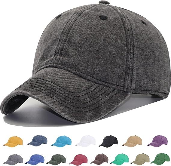 Unstructured Dad Hats Vintage 3D Hand Embroidery Logo on Blank Common Cotton Distressed Baseball Caps with Metal Buckle