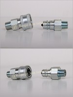 Coupleur hydraulique à déconnexion rapide 1/4 G YAB pour machines-outils hydrauliques, équipement en acier, norme ISO 7241-A, ensemble de raccords mâles