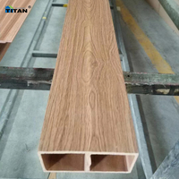 Panel de Techo Exterior WPC 25x50mm, Viga WPC, Paneles de Techo, Tubos de Madera