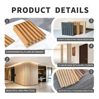 Lames acoustiques flexibles en MDF et bois massif, semi-absorbantes, écologiques, design moderne, pour chambre d'hôtel, conception 3D, Tambour