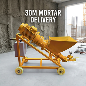 Pompe à mortier à vis 4KW 380V 25L/min pour pulvérisation de ciment et de gypse en hauteur avec stator et rotor allemands - Product Image 1