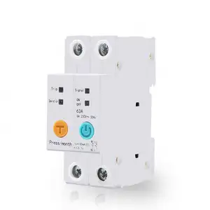 2P 63A Din Rail mounting global remote control by eWeLink APP WIFI Circuit Breaker relay type Smart Switch for Smart home
