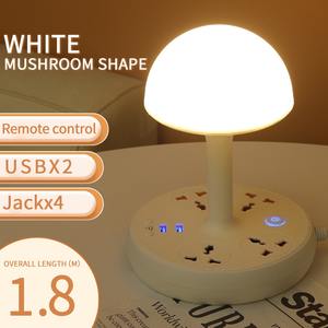 Nouvelle lampe de table multifonctionnelle avec prise de conversion, deux ports USB, trois prises CA, support de téléphone portable, lumière douce - Product Image 5