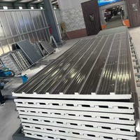 Panneaux sandwich en mousse de polyuréthane rigide pour toiture et murs, PU PIR