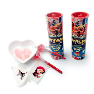 Sweet Fruity Lollipop With Popping Candy