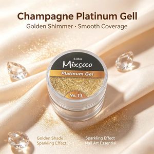 Gel à ongles métallique miroir Mixcoco Platinum Soak Off UV LED pour la décoration des ongles, manucure en salon, bricolage à domicile, fournitures pour l'art des ongles - Product Image 2